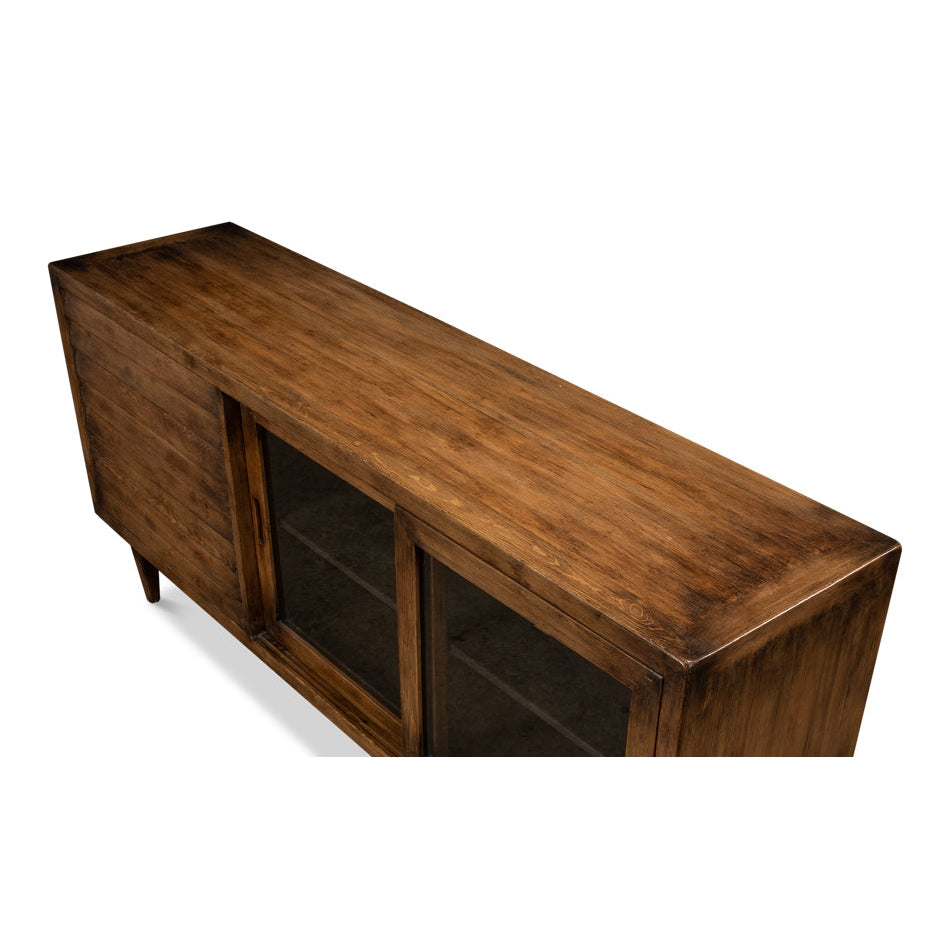 Reese Sideboard - Brown-SARREID-SARREID-53416-2-Sideboards & CredenzasBrown-3-France and Son