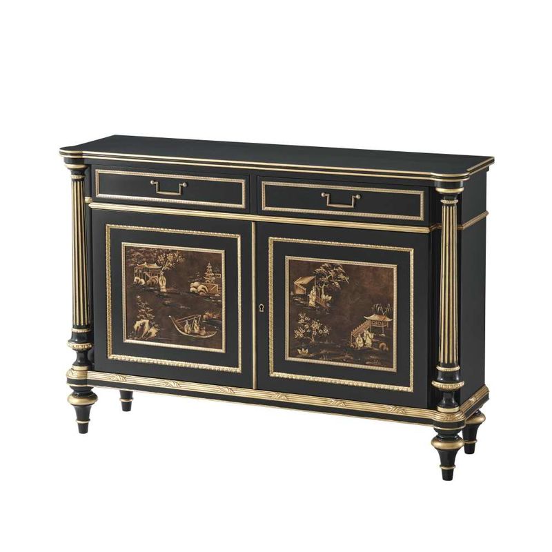 Daguerre Chinoiserie Cabinet-Theodore Alexander-THEO-AL61091-Bookcases & Cabinets-1-France and Son