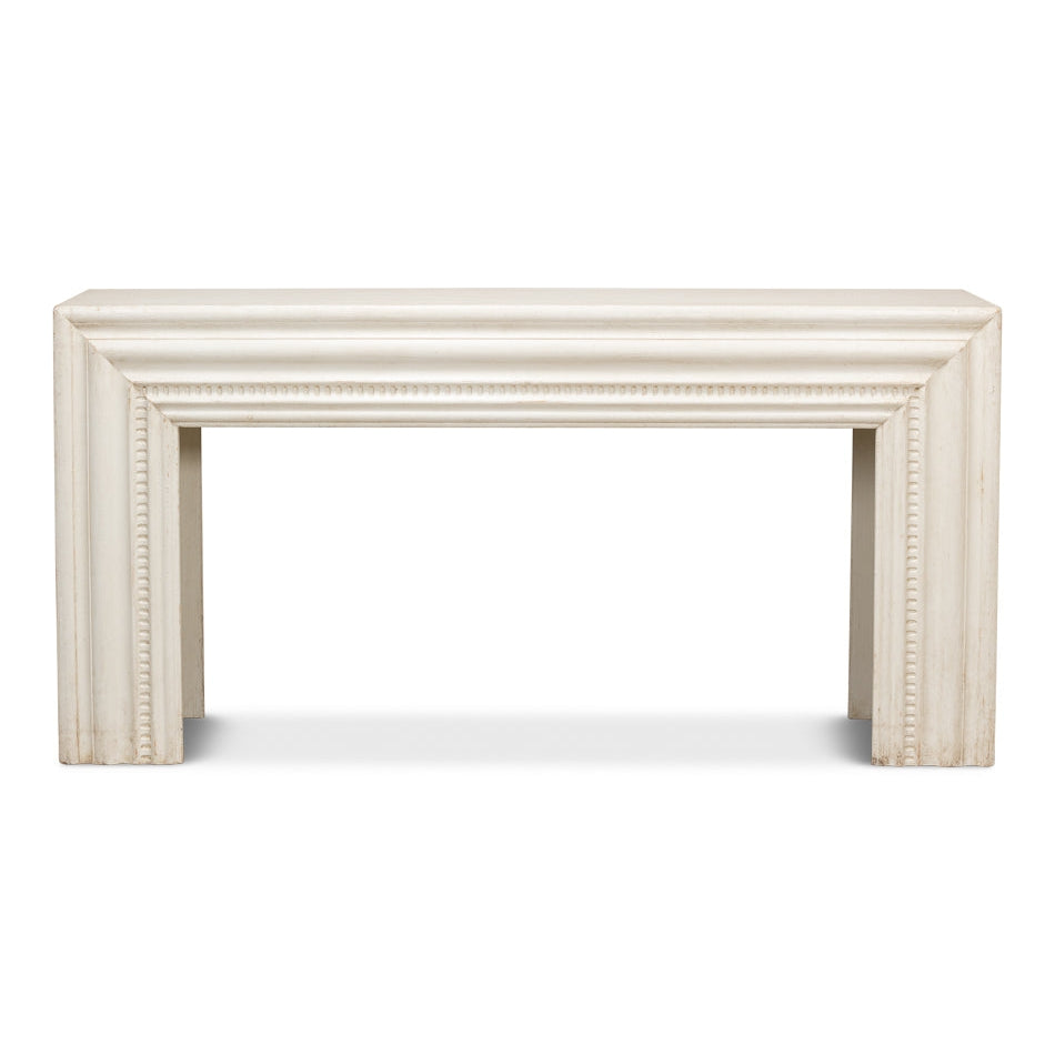 Mantel Console-SARREID-SARREID-53463-3-Console TablesAntique White-2-France and Son