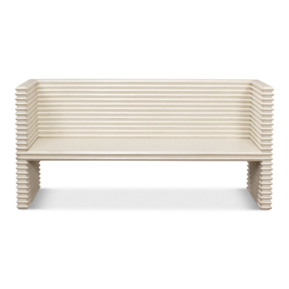 Stacked Bench-SARREID-SARREID-53528-3-BenchesAntique White-2-France and Son