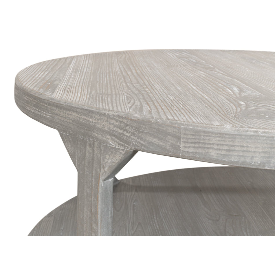 Devon Coffee Table-SARREID-SARREID-53536-G-Coffee TablesGrey-3-France and Son