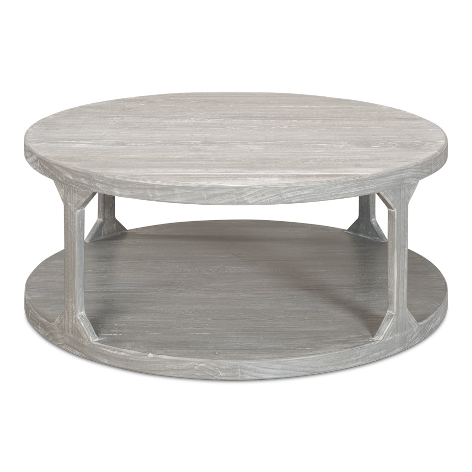 Devon Coffee Table-SARREID-SARREID-53536-G-Coffee TablesGrey-1-France and Son