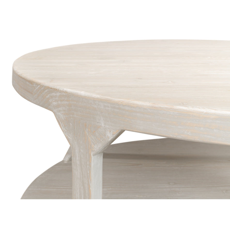 Devon Coffee Table-SARREID-SARREID-53536-G-Coffee TablesGrey-4-France and Son