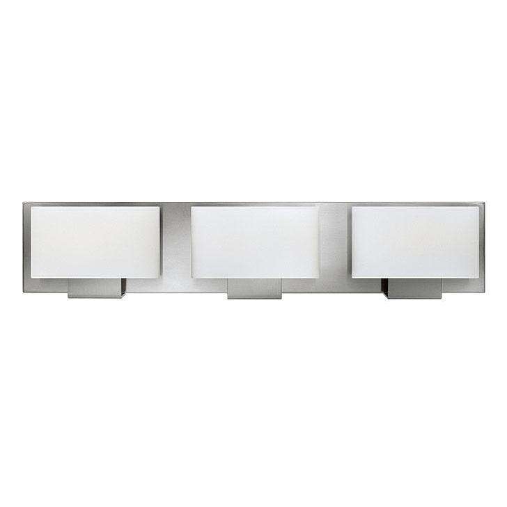 Bath Mila Bath Three Light Brushed Nickel-Hinkley Lighting-HINKLEY-53553BN-LED-Bathroom Lighting-1-France and Son