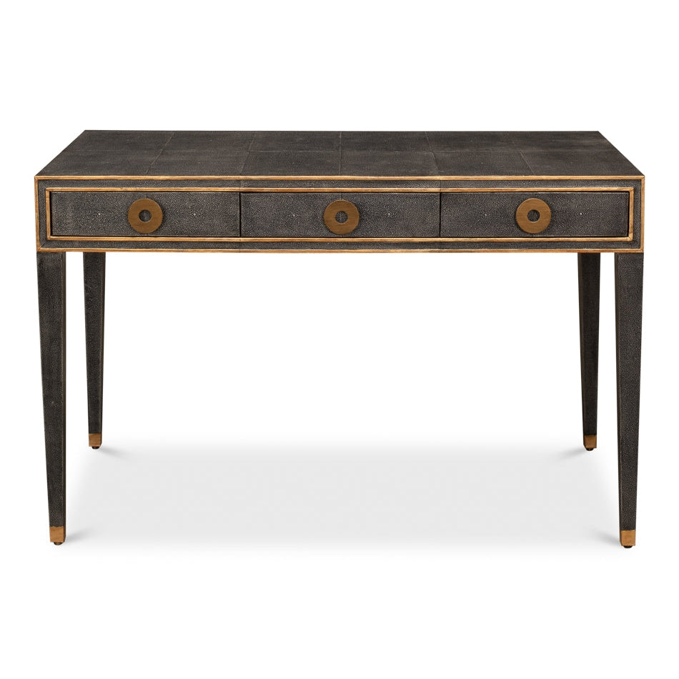 Gabriella Shagreen Desk-SARREID-SARREID-53571-1-DesksAntique Grey Finish-1-France and Son