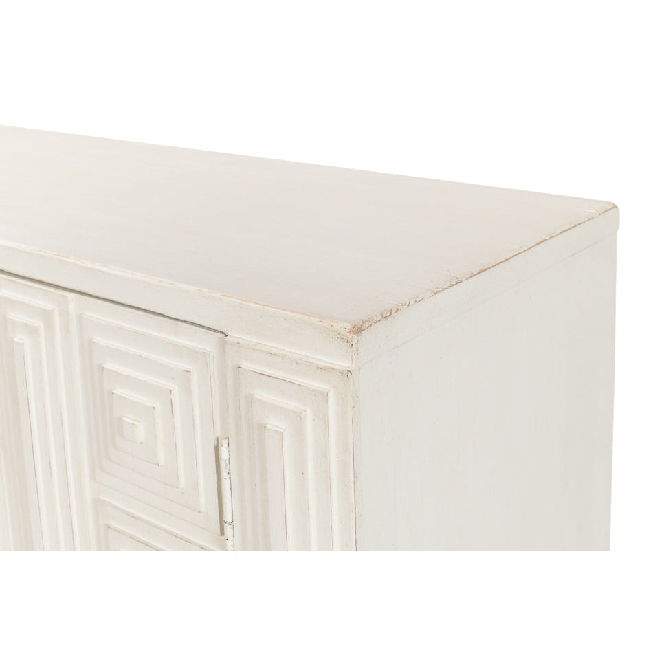 Peyton 2 Door Commode-SARREID-SARREID-53577-3-Sideboards & CredenzasAntique White-5-France and Son