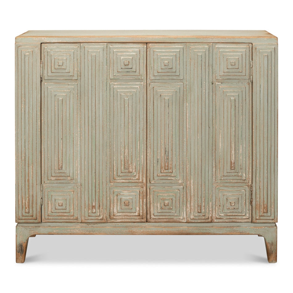 Peyton 2 Door Commode-SARREID-SARREID-53577-4-Sideboards & CredenzasSage-2-France and Son