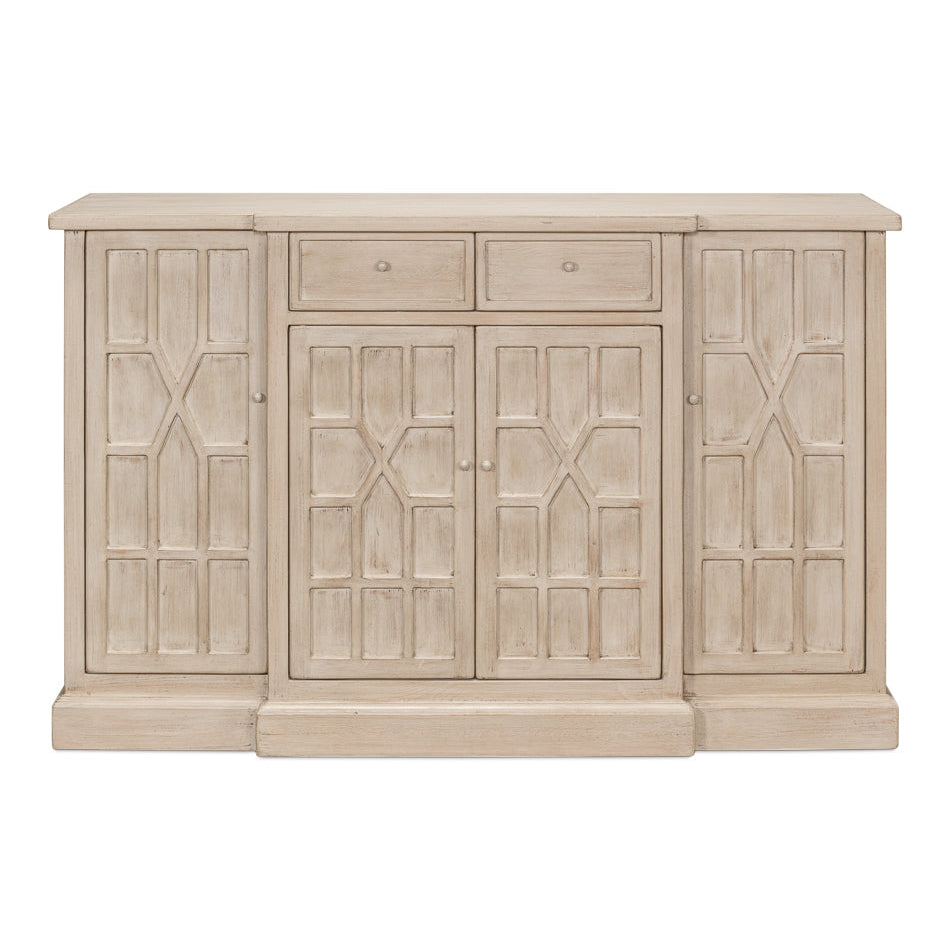 Isla Small Sideboard-SARREID-SARREID-53596-1-Sideboards & CredenzasAntique White-1-France and Son