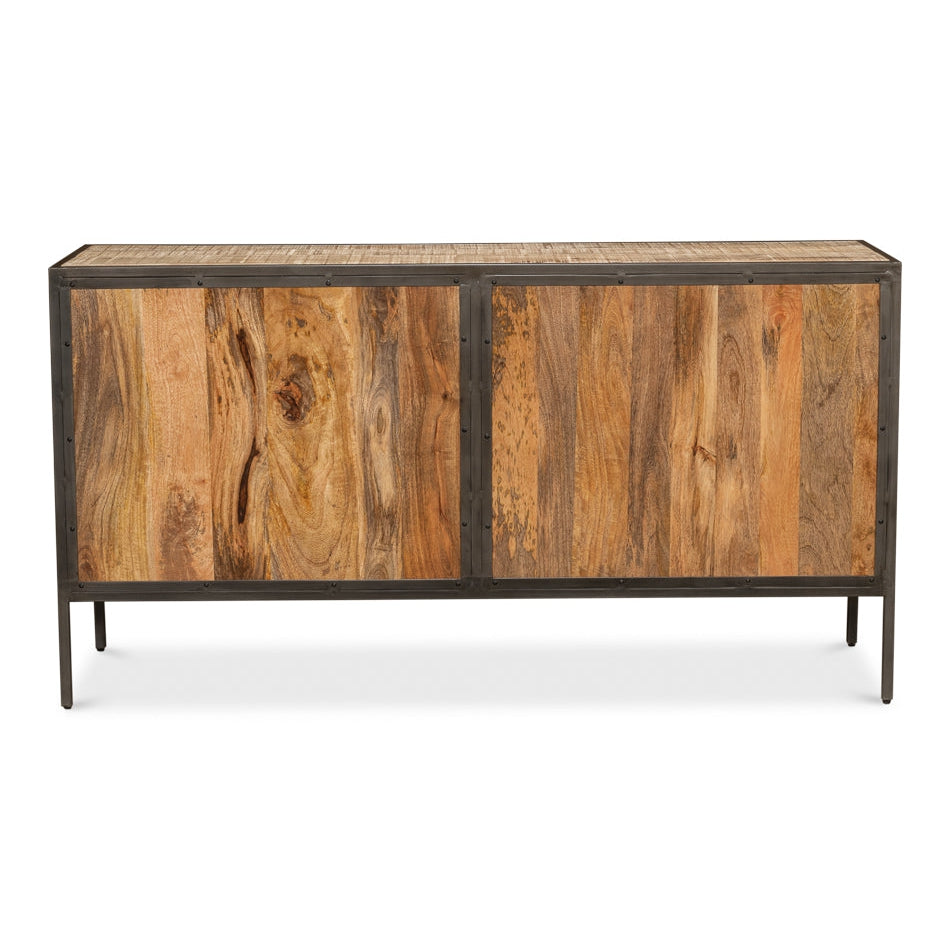 Dillon 4 Door Sideboard-SARREID-SARREID-53635-Sideboards & Credenzas-3-France and Son