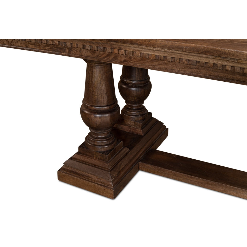 Joshua Pedestal Dining Table-SARREID-SARREID-53641-Dining Tables-4-France and Son