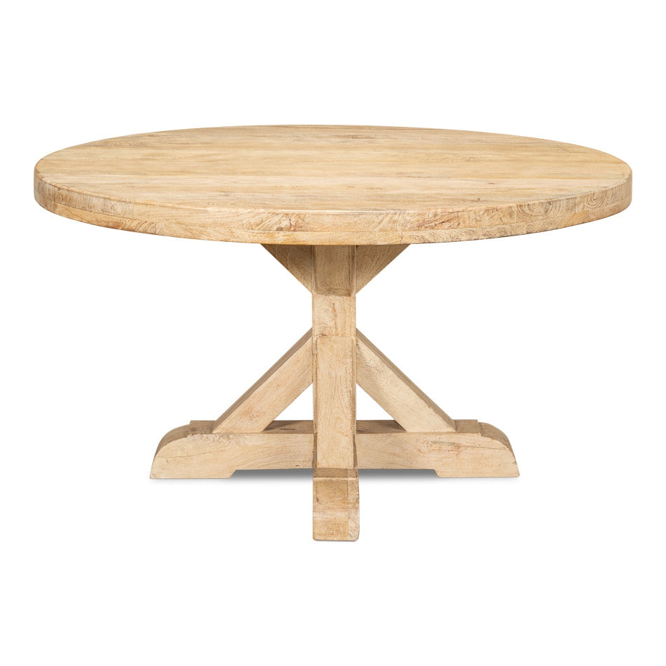 Oleski Round Dining Table-SARREID-SARREID-53644-Dining Tables-1-France and Son