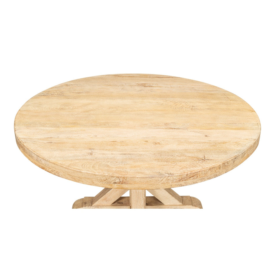 Oleski Round Dining Table-SARREID-SARREID-53644-Dining Tables-2-France and Son