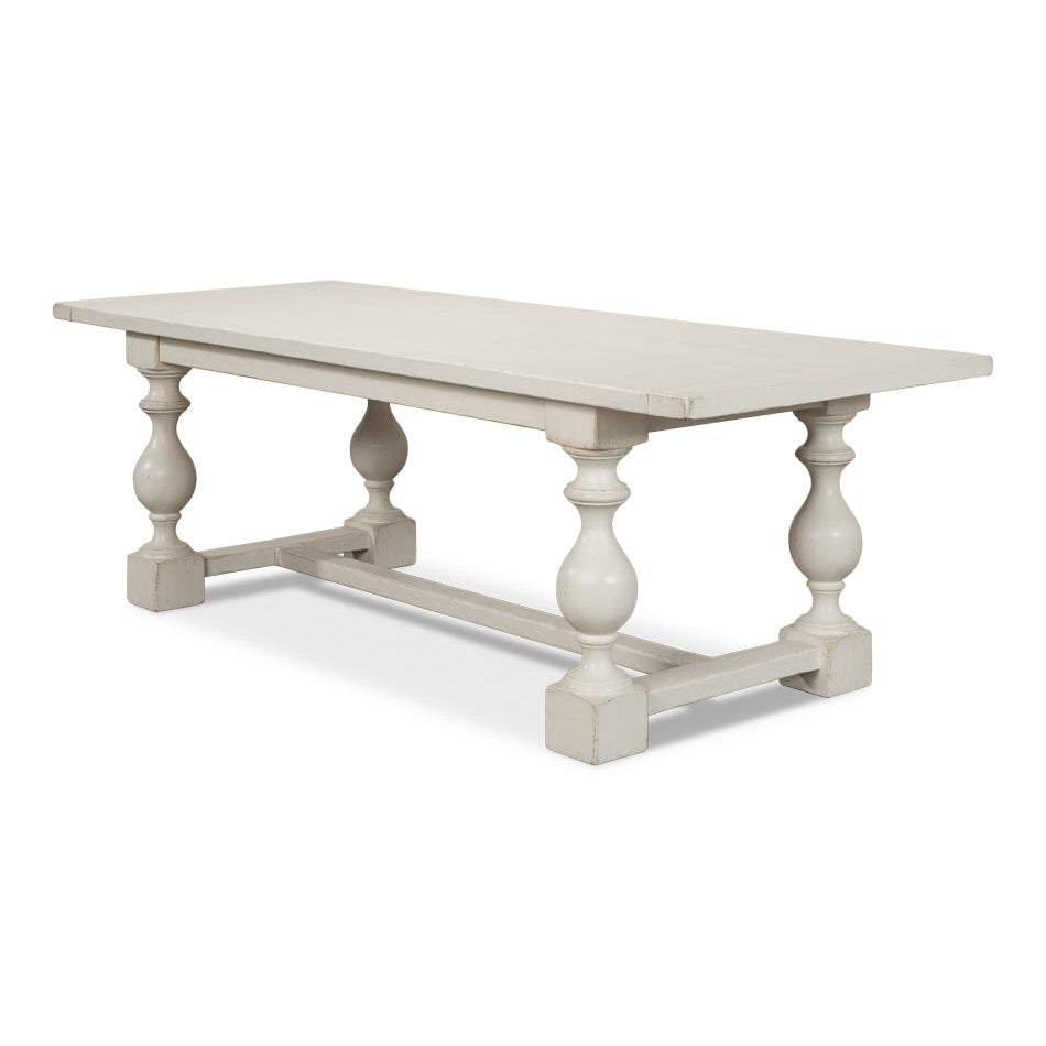 Owen Dining Table-SARREID-SARREID-53686-3-Dining TablesAntique White-3-France and Son