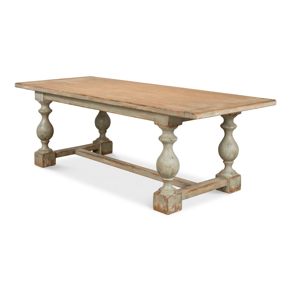 Owen Dining Table-SARREID-SARREID-53686-3-Dining TablesAntique White-4-France and Son