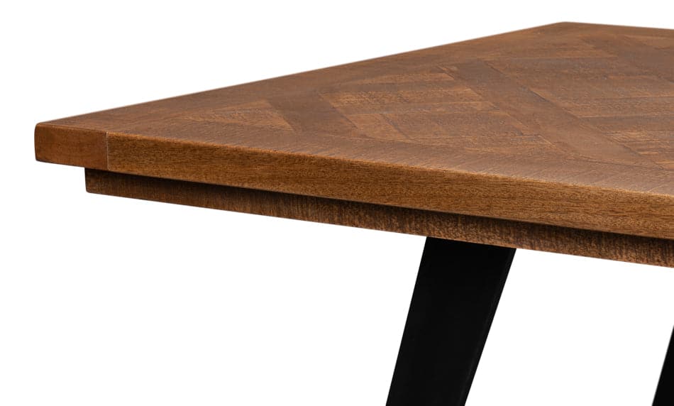 Paige Parquet Top Dining Table