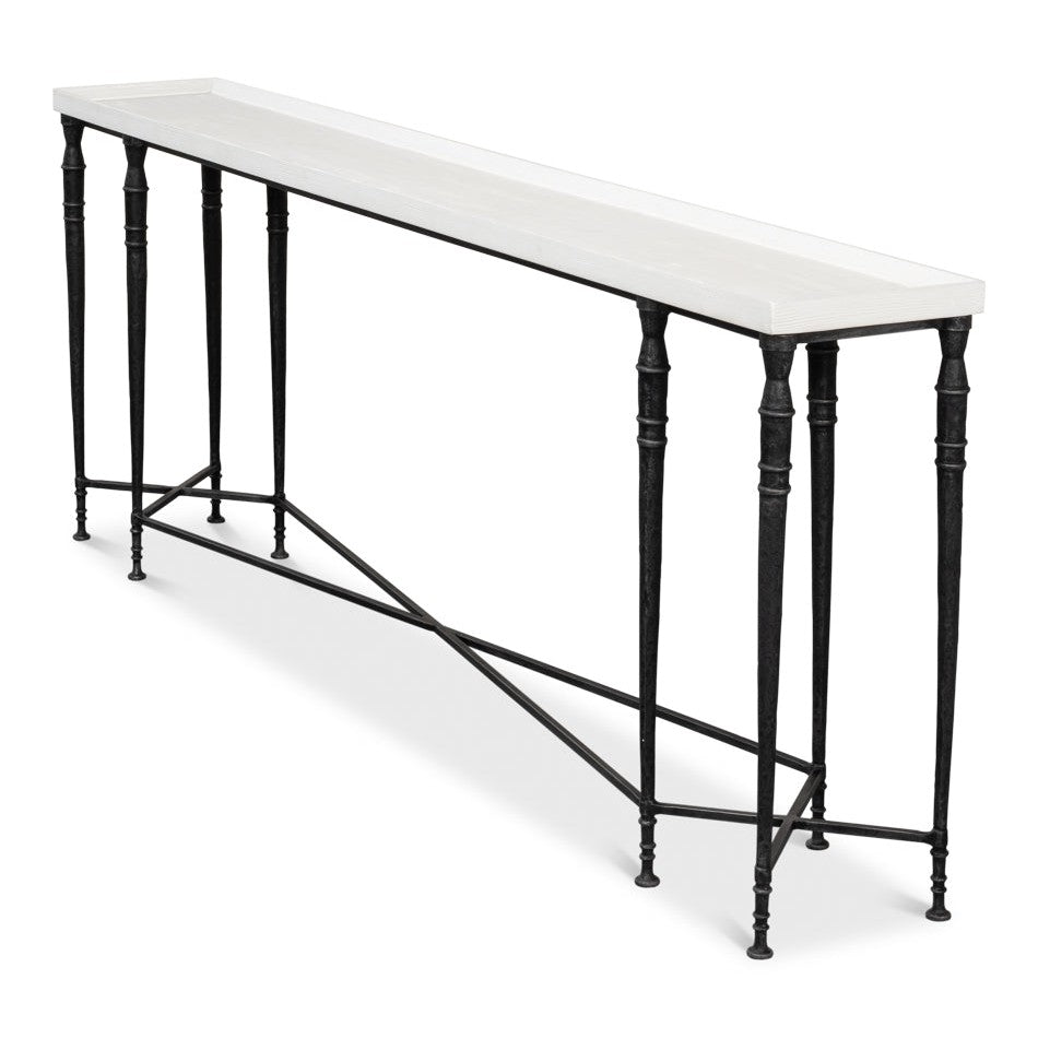 Nathaniel Elegance Console Table-SARREID-SARREID-53764-Console Tables80"-3-France and Son