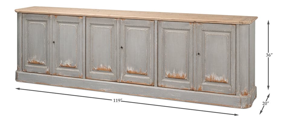 Karlsson Antique Swedish Grey Sideboard