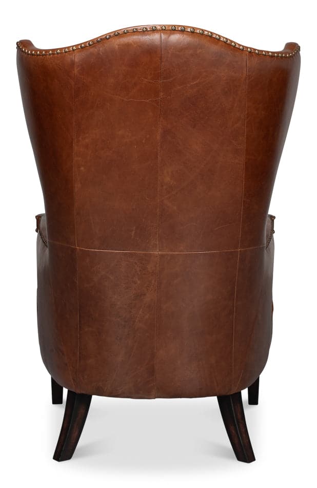 Drake Distilled Leather Side Chair