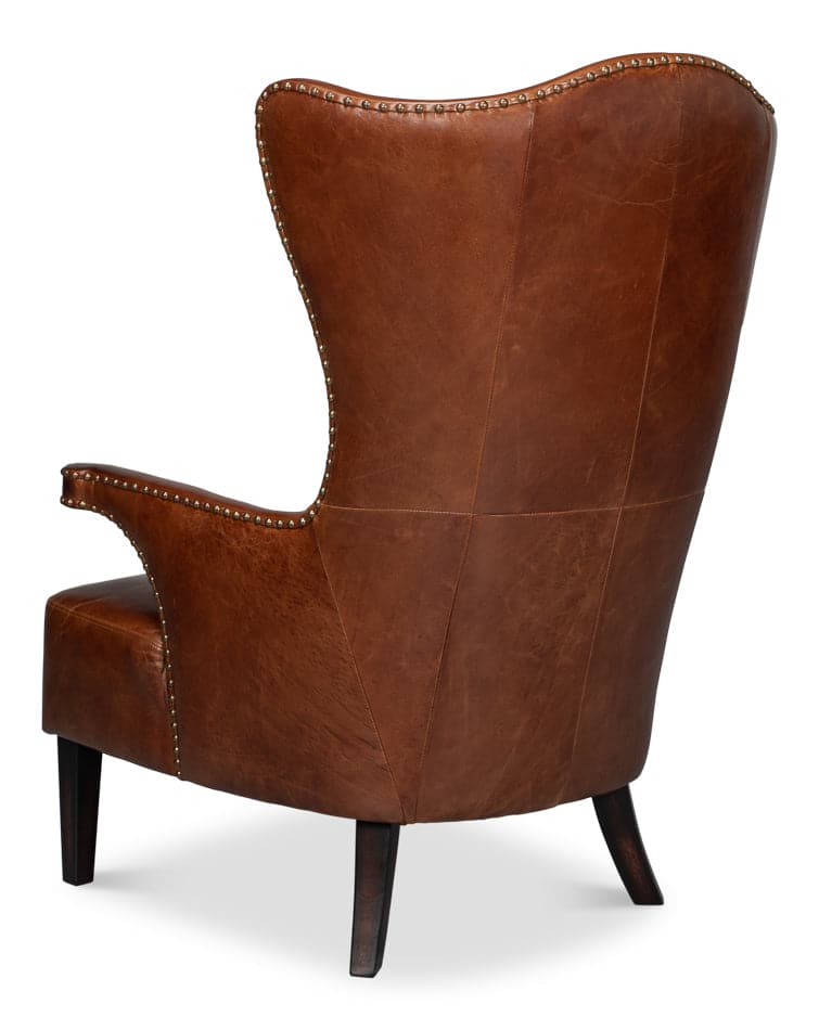 Drake Distilled Leather Side Chair