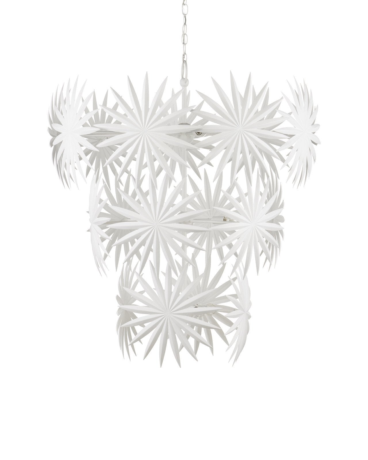 Bismarkia Large White Chandelier