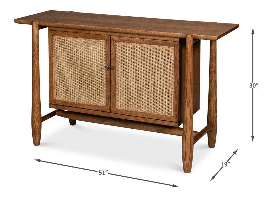 Nido 2 Door Rattan Sideboard