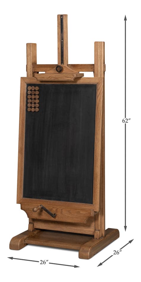 Haagen Adjustable Blackboard Easel