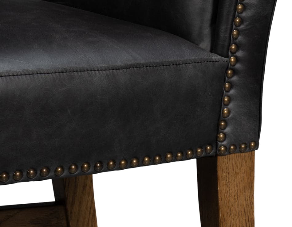 Mercado High Back Dining Chair, Black
