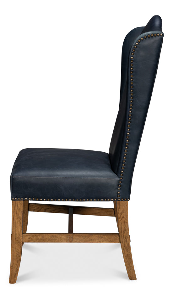 Mercado High Back Dining Chair, Blue