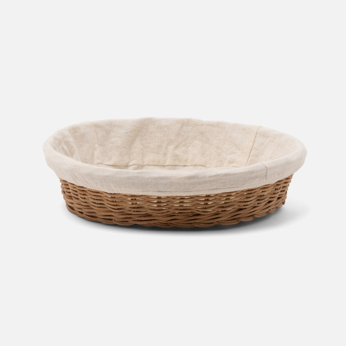 Lasata Natural Round Bread Basket Rattan Large Pack/2