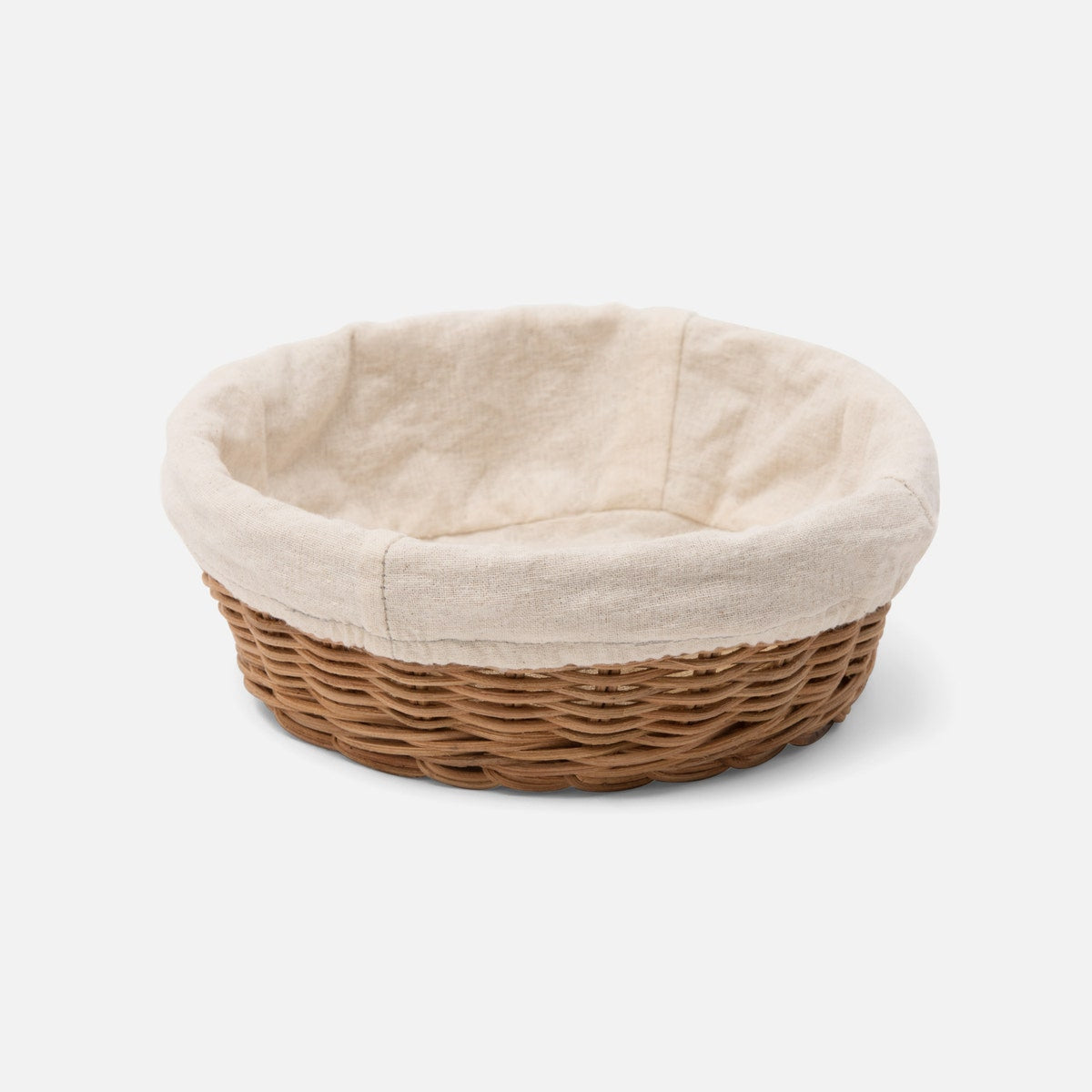 Lasata Natural Round Bread Basket Rattan X-Small Pack/2