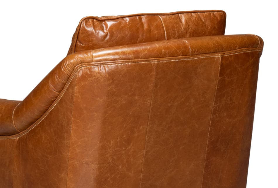 Vandike Arm Chair, Cuba Brown