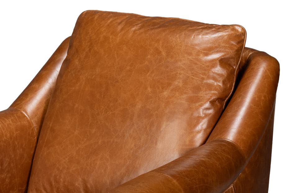 Vandike Arm Chair, Cuba Brown