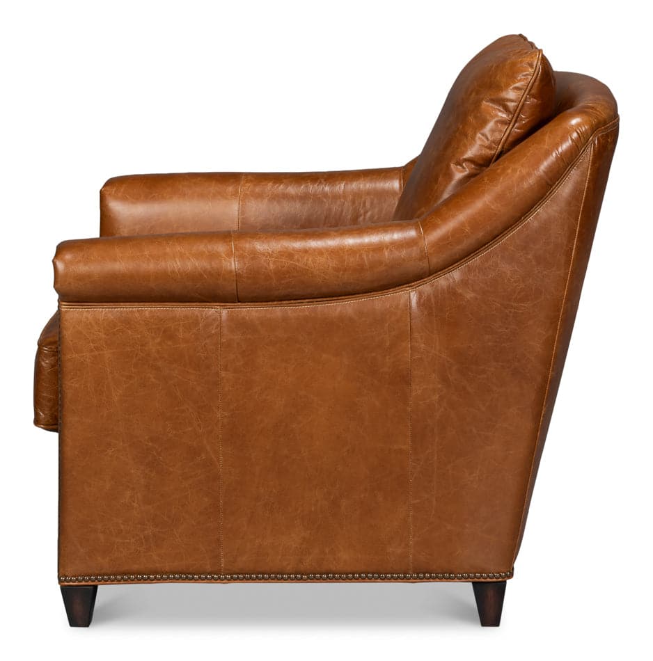 Vandike Arm Chair, Cuba Brown