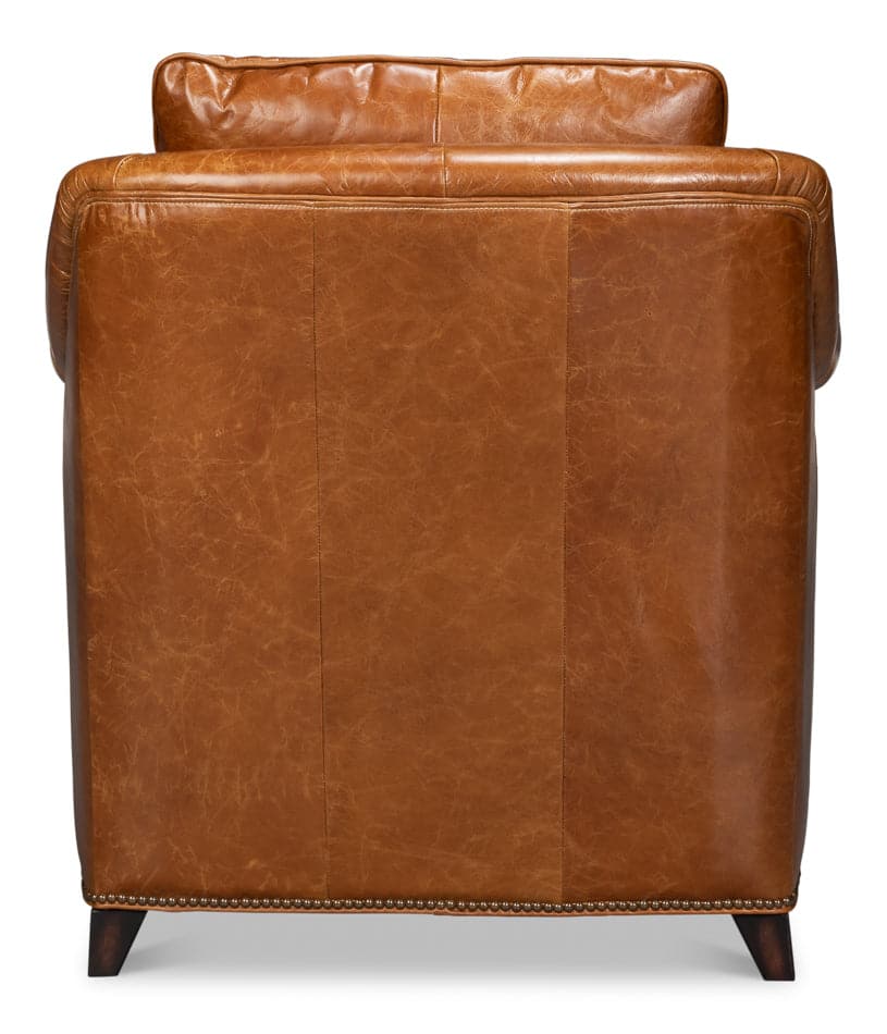 Vandike Arm Chair, Cuba Brown