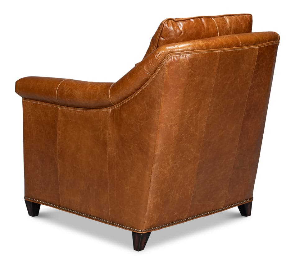 Vandike Arm Chair, Cuba Brown