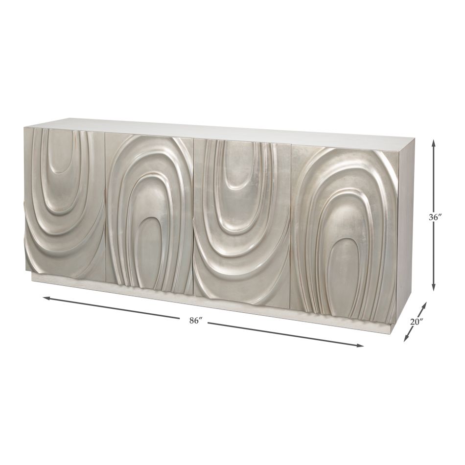 Capriole Credenza - Working White Finish - product view 21