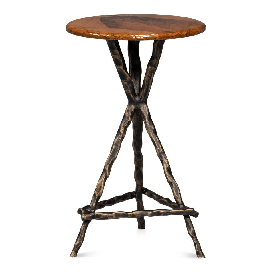 Planter's Table - Aged Brass - product view 12