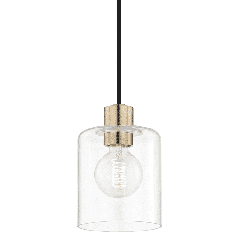 Neko 1 Light Pendant-Mitzi-HVL-H108701-AGB-PendantsAged Brass-1-France and Son