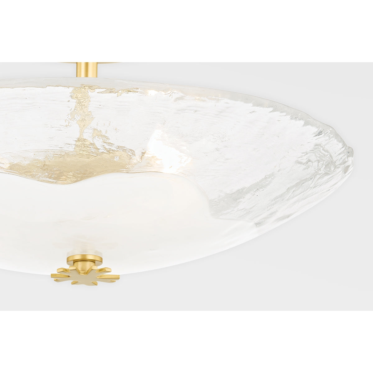 Lago 3 Light Large Flush Mount Aged Brass-Hudson Valley-HVL-KBS1742504L-AGB-Flush Mounts-2-France and Son