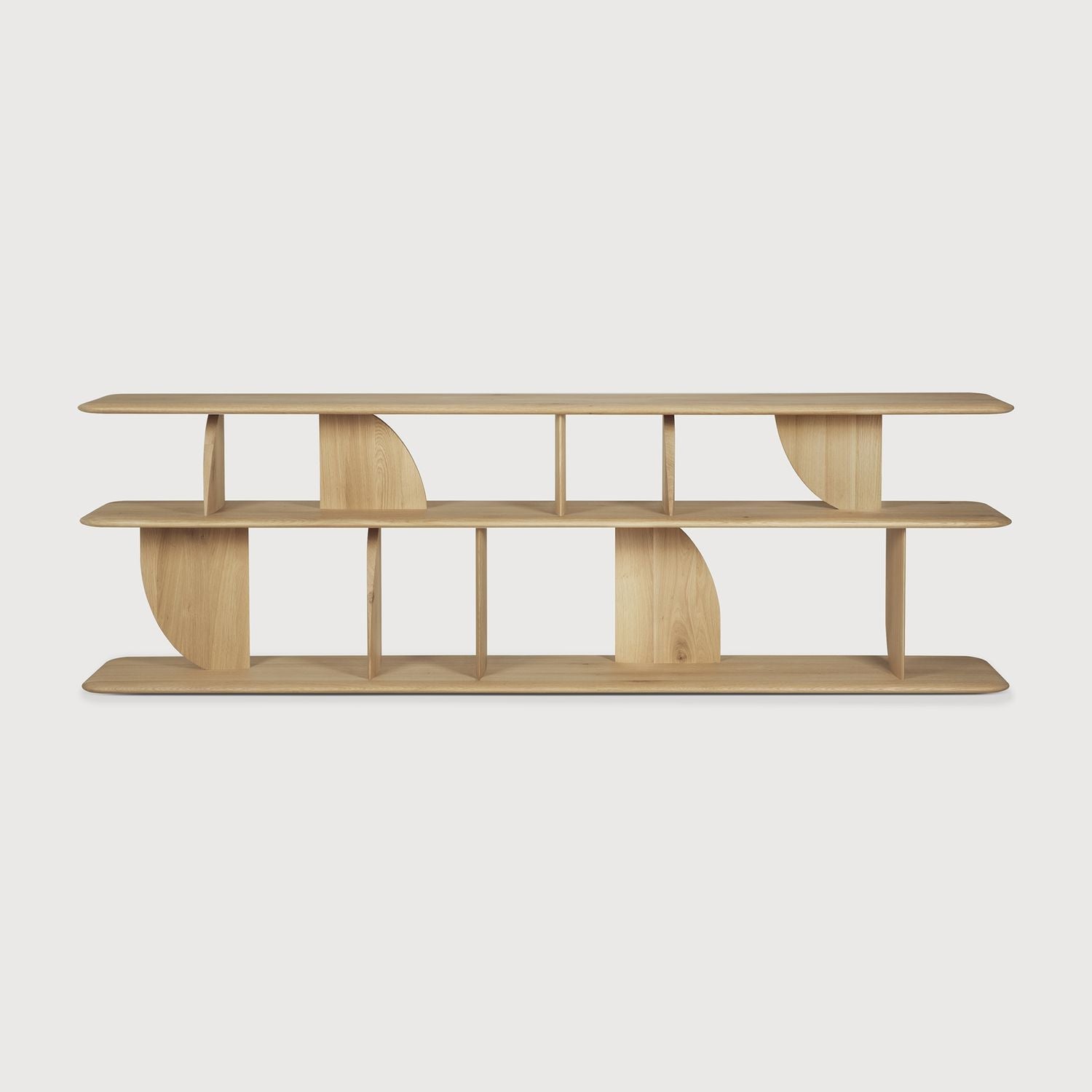 Geometric Sofa Console - Oak view