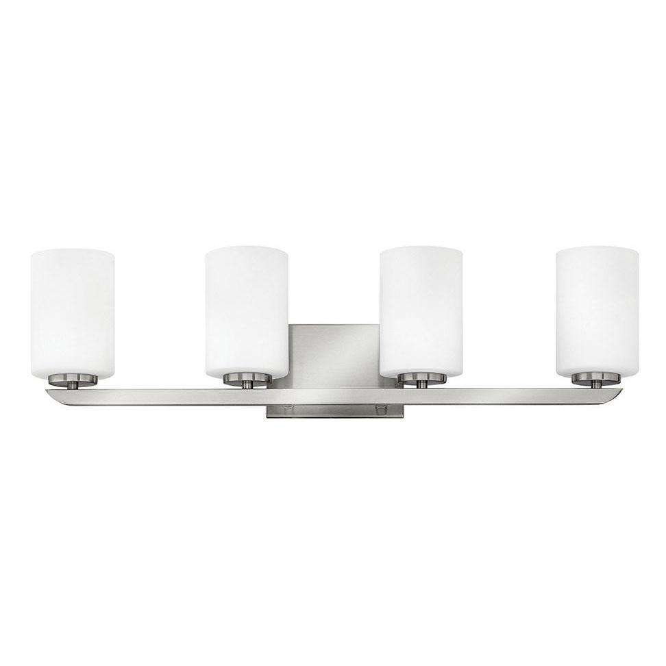 Bath Kyra Bath Four Light Brushed Nickel-Hinkley Lighting-HINKLEY-55024BN-Bathroom Lighting-1-France and Son