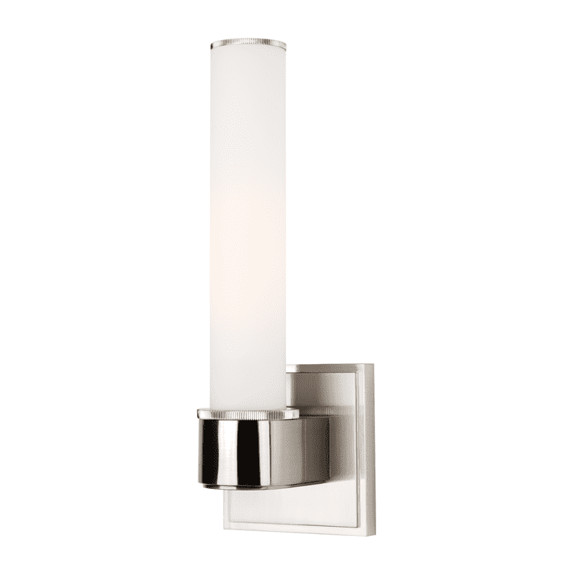 Mill Valley 1 Light Bath Bracket-Hudson Valley-HVL-1261-SN-Bathroom LightingSatin Nickel-2-France and Son