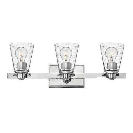 Bath Avon Bath Three Light Chrome With Clear-Hinkley Lighting-HINKLEY-5553CM-CL-Bathroom Lighting-1-France and Son