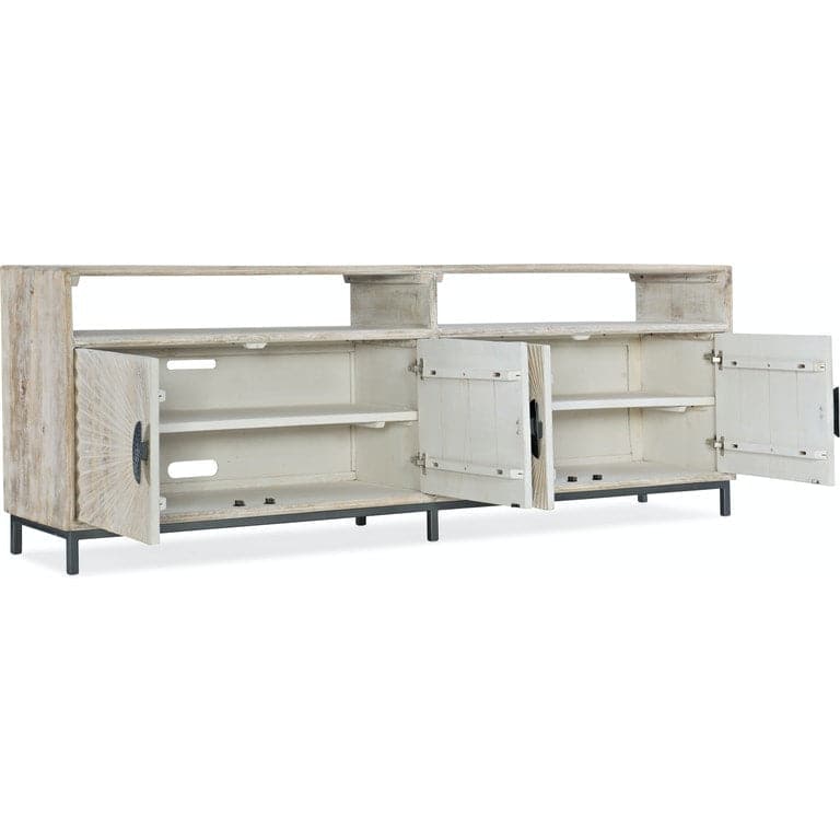 Sunburst 2-Door Entertainment Console 86"-Hooker-HOOKER-5560-55486-LTWD-Media Storage / TV Stands-3-France and Son