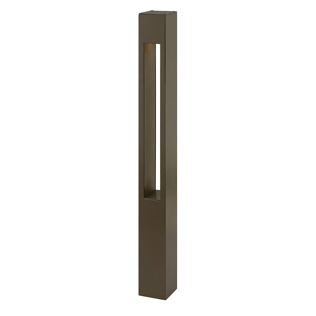 Landscape Atlantis Square Large 120v Bollard-Hinkley Lighting-HINKLEY-55602BZ-Wall LightingBronze-1-France and Son