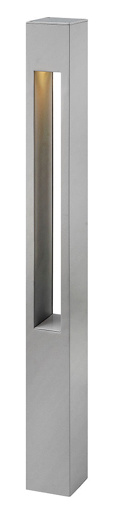 Landscape Atlantis Square Large 120v Bollard-Hinkley Lighting-HINKLEY-55602TT-Wall LightingTitanium-2-France and Son