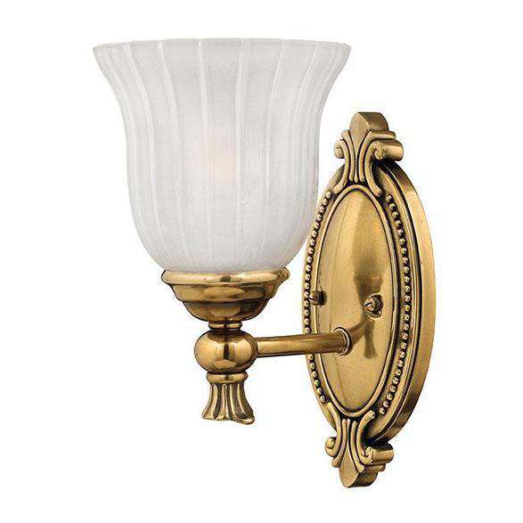 Bath Francoise Bath Sconce Burnished Brass-Hinkley Lighting-HINKLEY-5580BB-Bathroom Lighting-1-France and Son