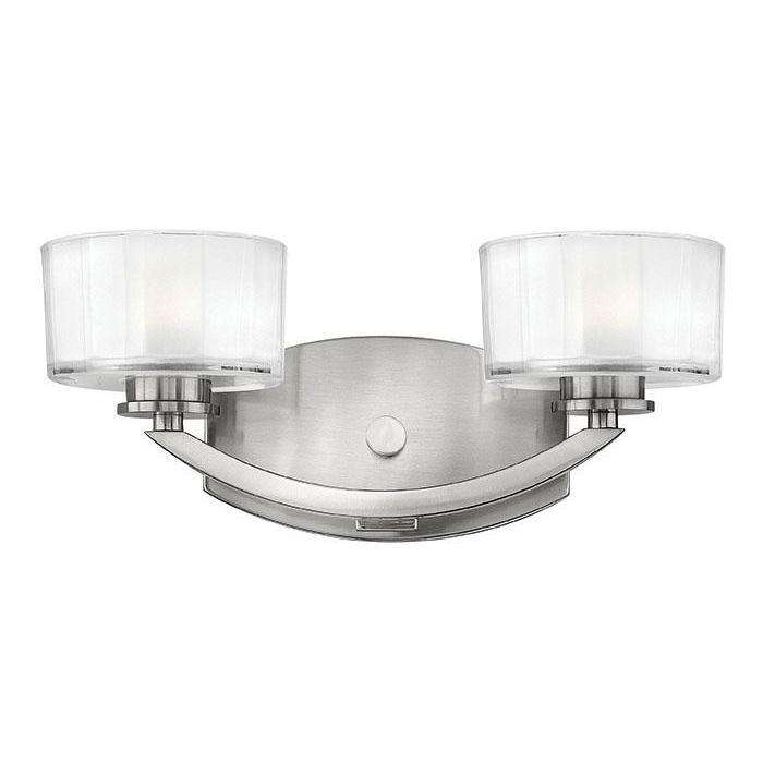 Bath Meridian Bath Two Light-Hinkley Lighting-HINKLEY-5592BN-LED-Bathroom LightingBrushed Nickel-LED-2-France and Son