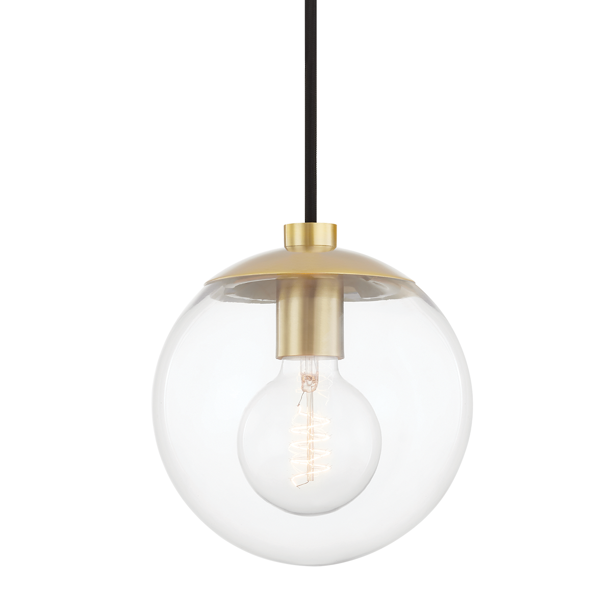 Meadow 1 Light Pendant-Mitzi-HVL-H503701-AGB-PendantsAged Brass-1-France and Son