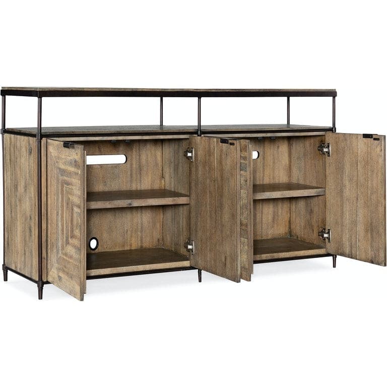 St. Armand Entertainment Console-Hooker-HOOKER-5601-55460-BLK-Media Storage / TV StandsBlack-4-France and Son